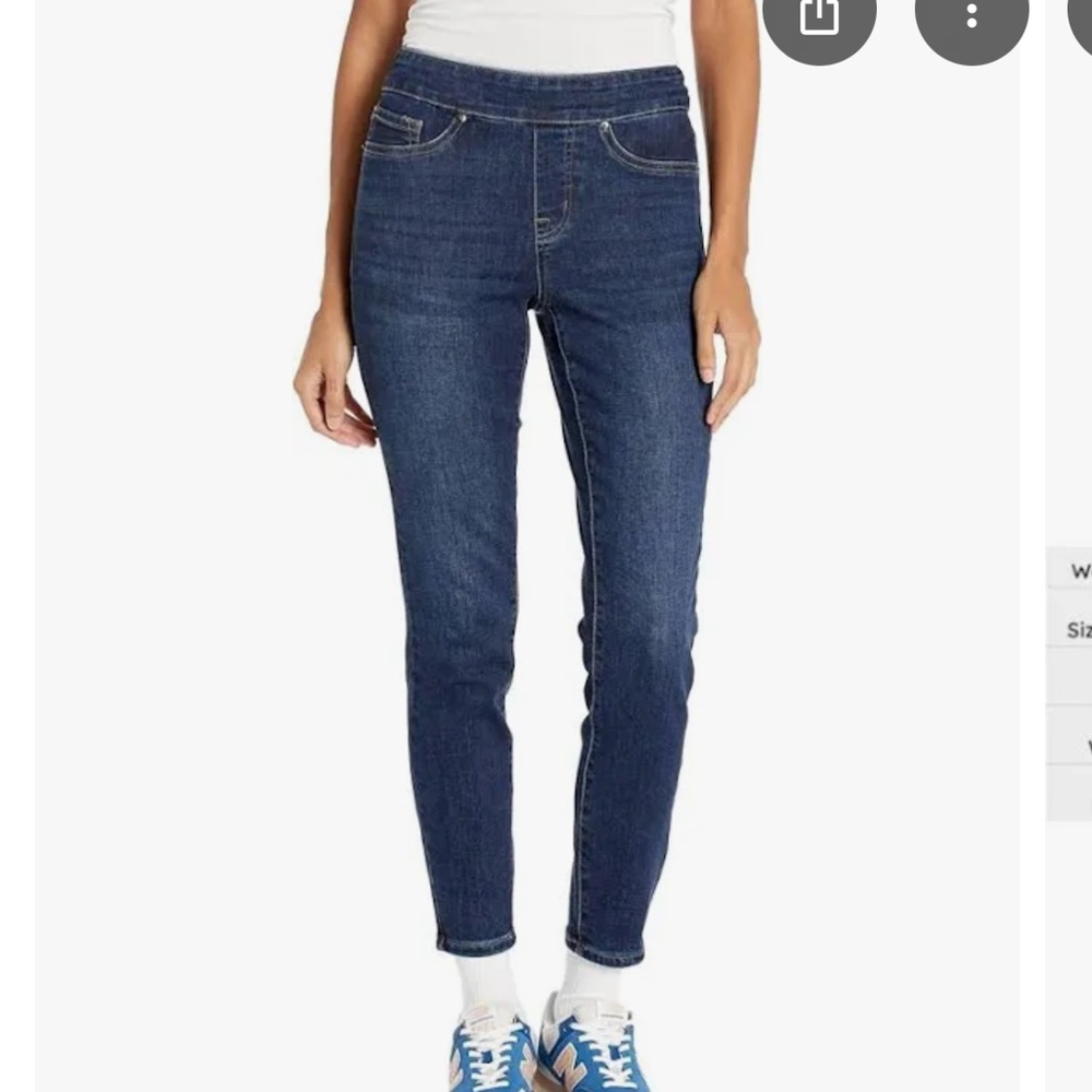 Tribal Pull On Audrey Mid Rise Skinny Jeans Ankle Jeggings